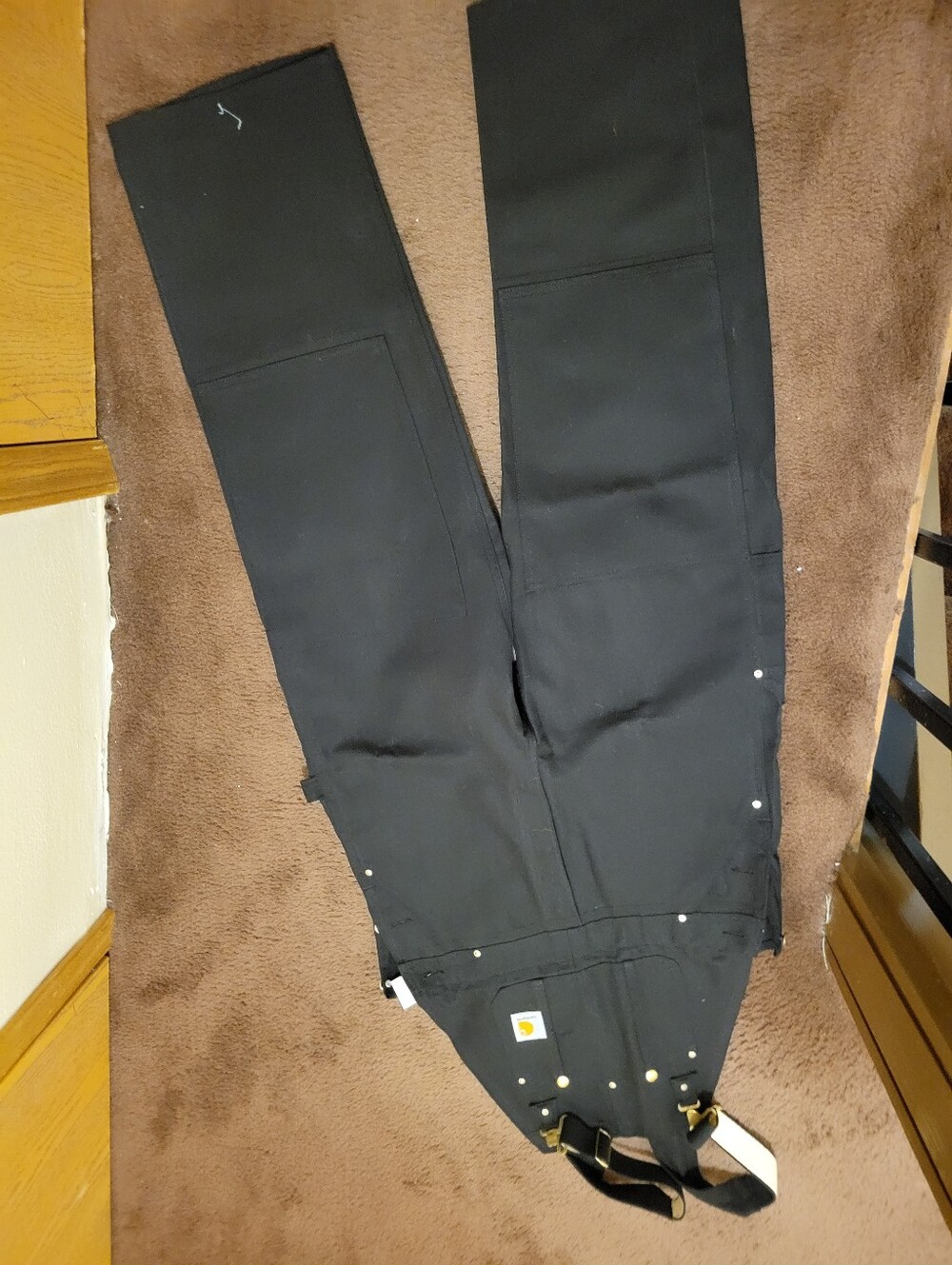 Carhartt Men's Bib Overall - Durable Utility Trousers - Picture 10 of 11